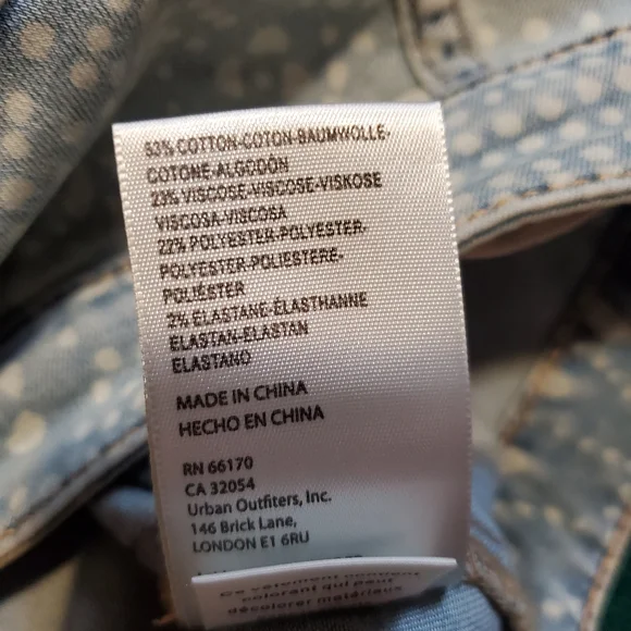 💖Free People / We The Free Pull On Printed Flared Jeans - Picture 13 of 13